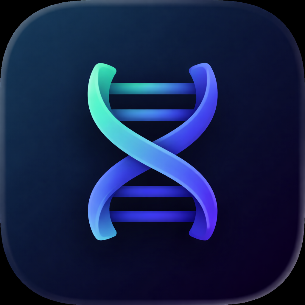 DNA app icon — custom creator app built by Viral Studios